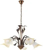 4722/5B - Lampadario Lucrezia 5 Luci Bronzo