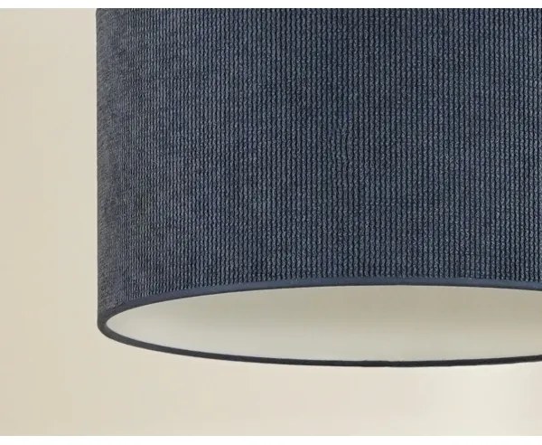Duolla - Lampadario a sospensione con filo CORDUROY 1xE27/15W/230V diametro 40 cm blu scuro