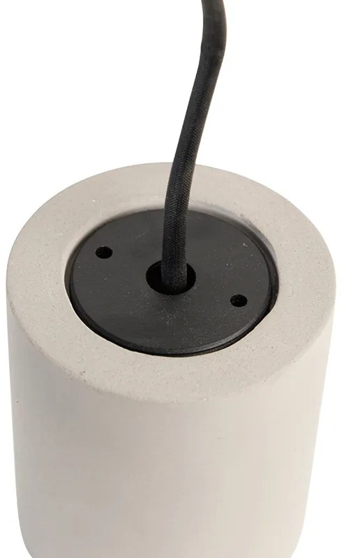 Faretto da soffitto in cemento rurale rotondo - Deep