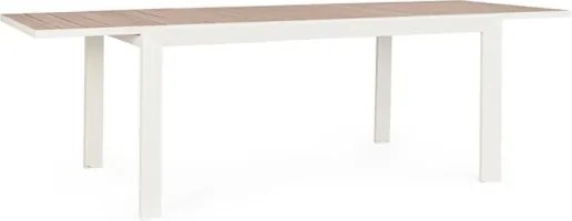 Tavolo Allungabile Da Esterno In Alluminio 100x160-240 Cm Belmar Vapor YK15 Bizzotto