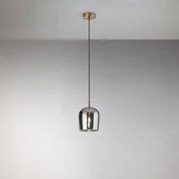 Lampadario Contemporaneo Coro 1 Luce E14 Fum