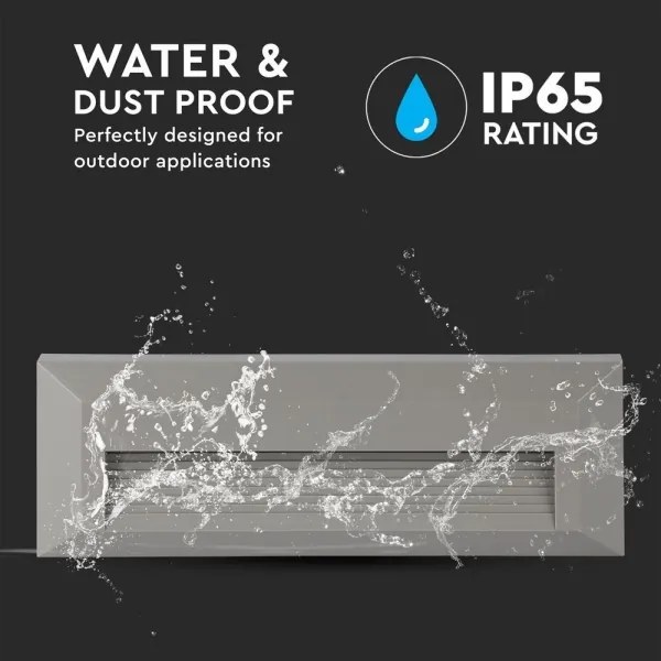 LED Illuminazione delle scale per esterni LED/3W/230V 4000K IP65 grigio