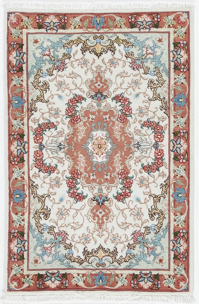 Tabriz Tappeto 100x60 (Iran) Annodato A Mano