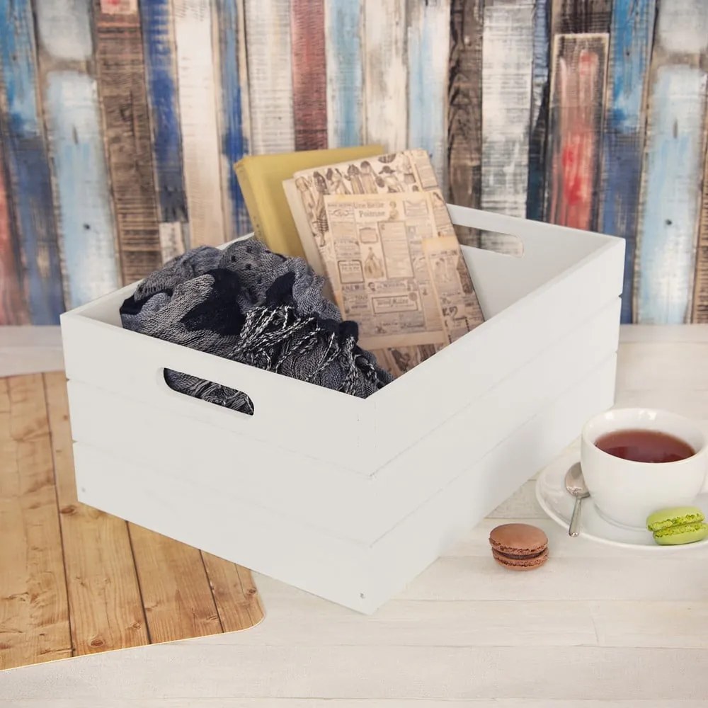 Scatola bianca in legno 36x26x15 cm – Orion