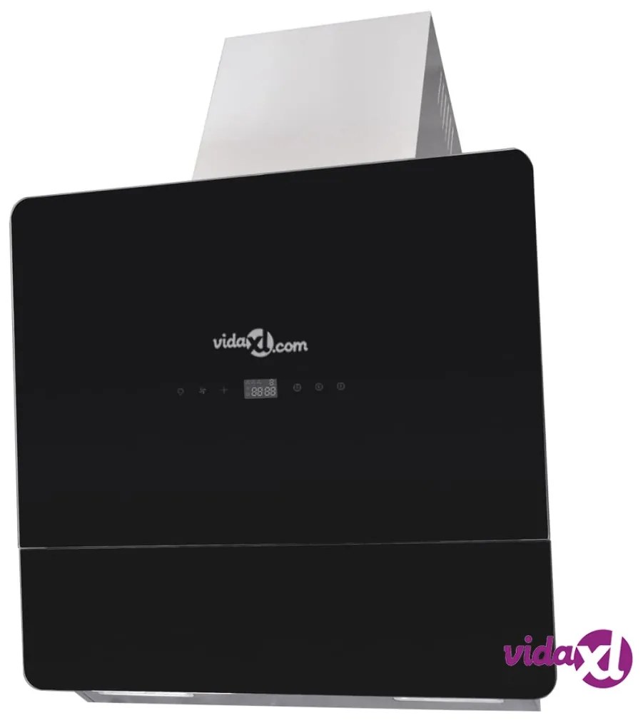 vidaXL Cappa in Vetro Temperato con Display 600 mm Nera
