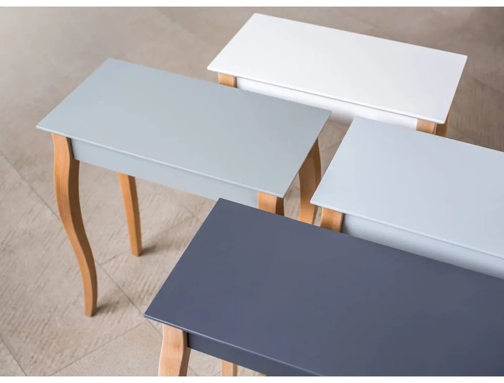 Tavolo consolle grigio 35x65 cm Lillo – Ragaba