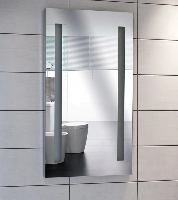 Specchio bagno rettangolare 50x90cm a led KAM-1392 - KAMALU