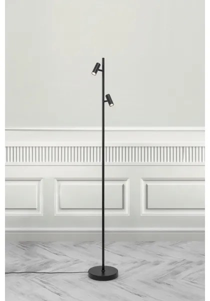Nordlux - Lampada da terra dimmerabile a LED OMARI 2xLED/3,2W/230V nero
