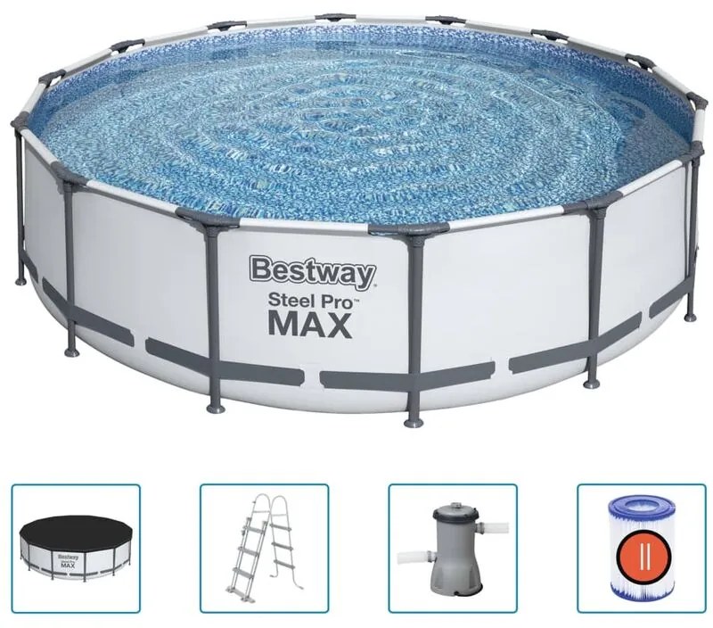Set Piscina Steel Pro max 427x107 cm Bestway