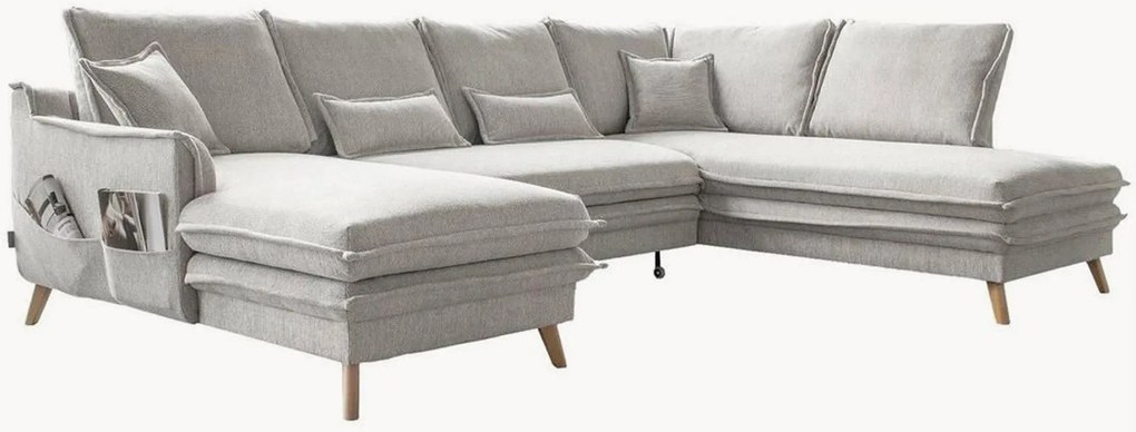 Divano letto angolare panoramico 8 posti con contenitore Charming Charlie