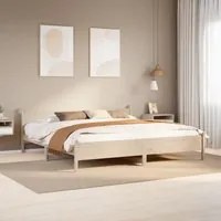 Letto senza Materasso 200x200 cm in Legno Massello di Pino 3309722