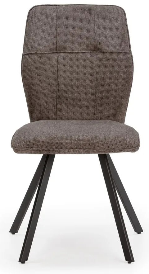 Sedie da pranzo grigio scuro in set di 4 Mery - Marckeric