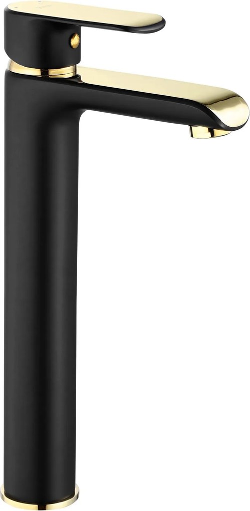Rubinetto da lavabo Rea Bloom Black Gold high