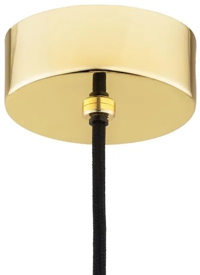 Argon 4879 - Lampadario a sospensione con filo JESSE 1xE27/15W/230V oro/bianco