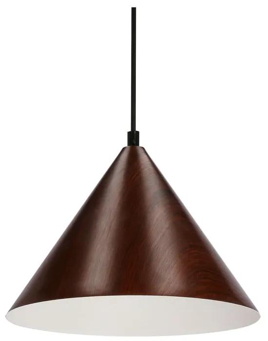 Lampada a sospensione marrone scuro con paralume in metallo ø 25 cm Dunca - Candellux Lighting