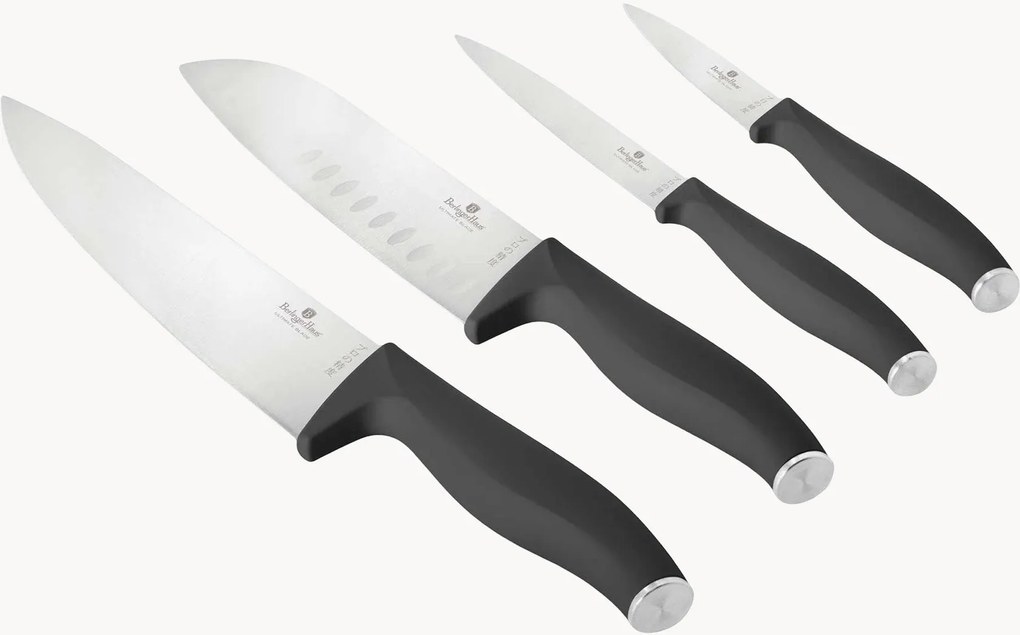 Set di 4 coltelli in acciaio inossidabile Anthracite