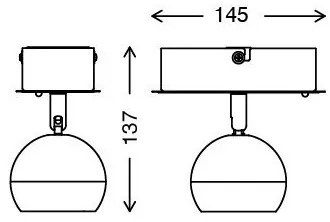 Briloner 2040-012 - Faretto LED RGB dimmerabile LED/3,3W/230V + telecomando