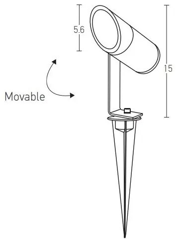 Zambelis E152 - Lampada LED da esterno LED/7W/230V IP65 antracite