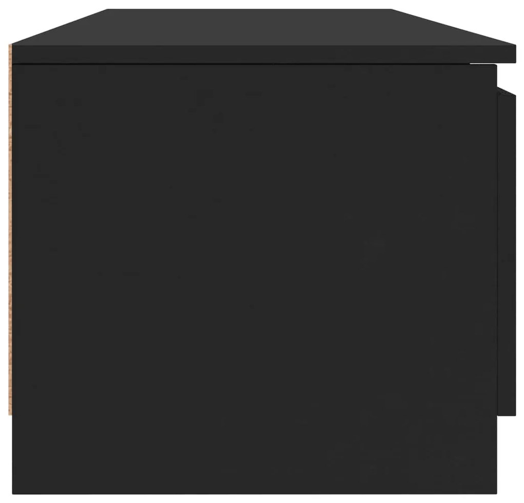 Mobile tv nero 140x40x35,5 cm in truciolato