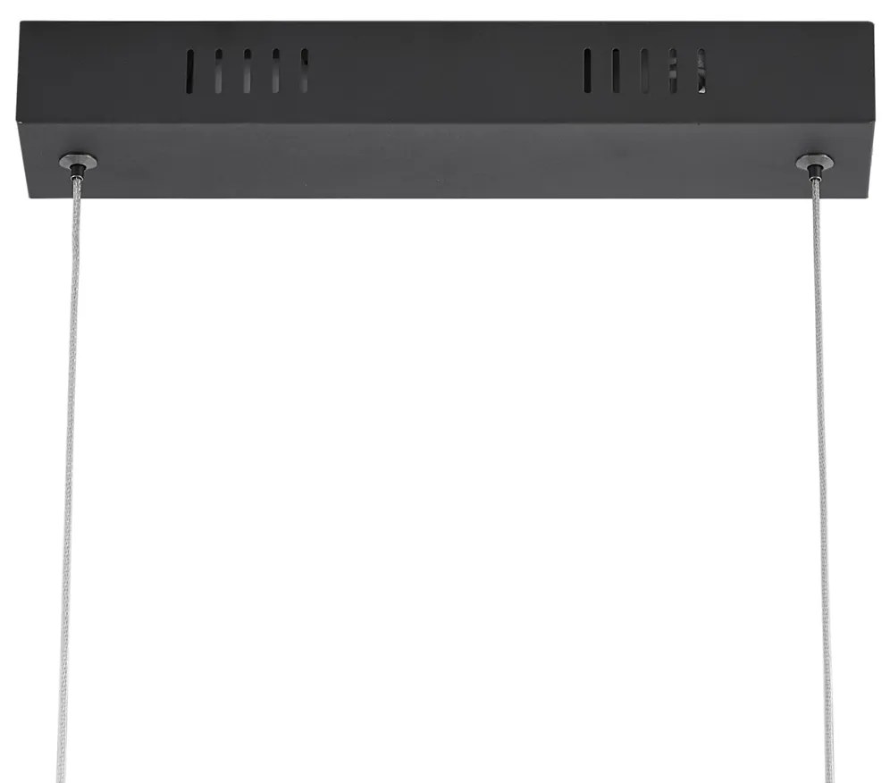Lampada a sospensione di design allungata nera dimmerabile a 3 fasi - Krisscross