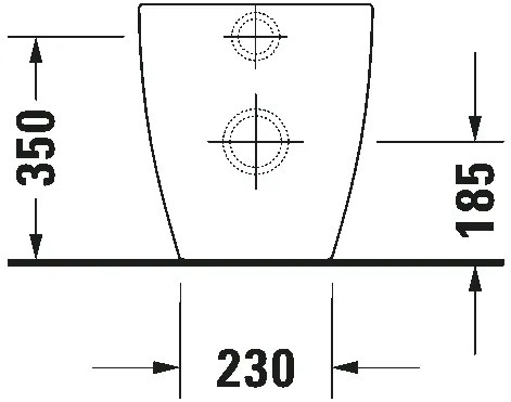 Vaso a Pavimento Cacciata scarico orizzontale Bianco Happy D.2 2159090000 Duravit