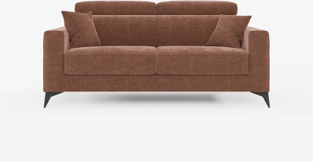 Pegaso divano letto matrimoniale con poggiatesta reclinabili in tessuto jacquard smacchiabile T22