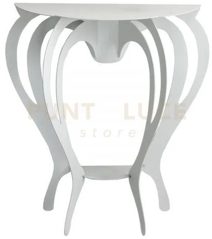 Piccola consolle di design ballerina bianco