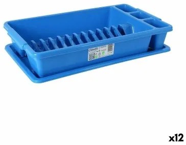 Scolapiatti Tontarelli Azzurro 45 x 26 x 8,5 cm (12 Unità)