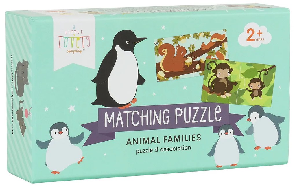 A Little Lovely Company - puzzle di abbinamento - famiglie di animali