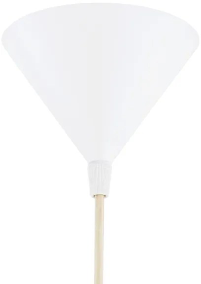 Argon 8629 - Lampadario a sospensione con filo KEGEL 1xE27/15W/230V bianco
