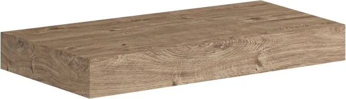 Top per lavabo Brera L 100 x H 9.8 x P 46 cm rovere rustico mdf