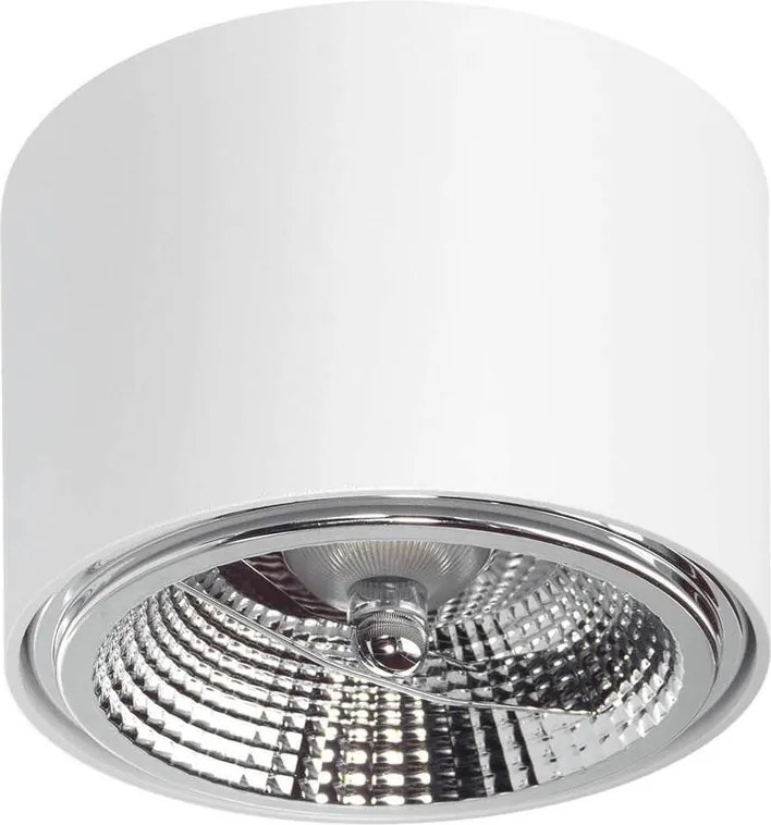 Applique da soffitto per lampade AR111 Fissa Bianca