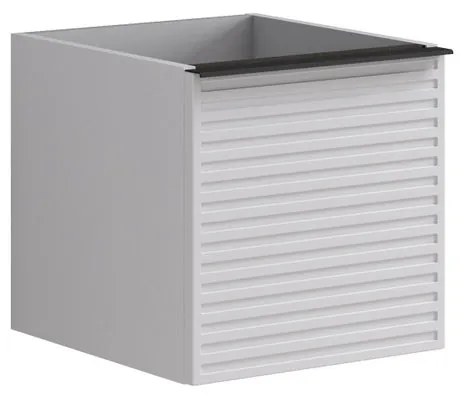 Struttura semi colonna da bagno Pixel2 cassetti laccato opaco bianco L 40 x H 40 x P 45.5 cm