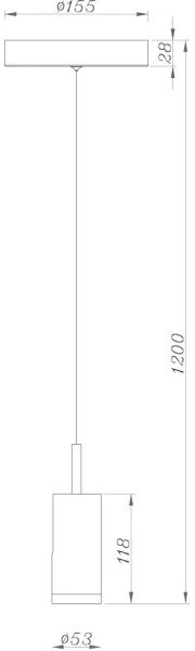 Deko-Light 348037 -Lampadario a sospensione con filo LED dimmerabile DABIH LED/7,2W/230V 3000K bianco