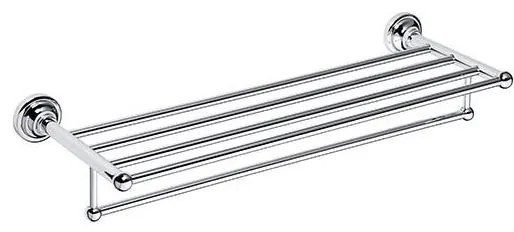 Portasciugamani 66,5x12 cm, finitura argento