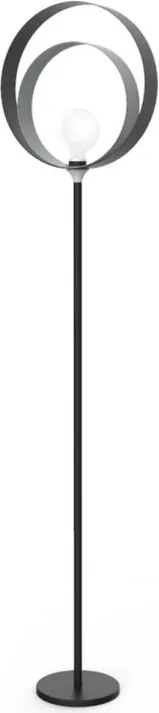 Lampada da terra Nucleo in acciaio, H 180 cm, E27 MAX42W LUMICOM