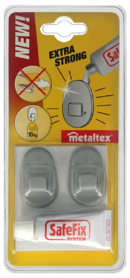 set di fissaggio senza foratura 2 pz - Metaltex