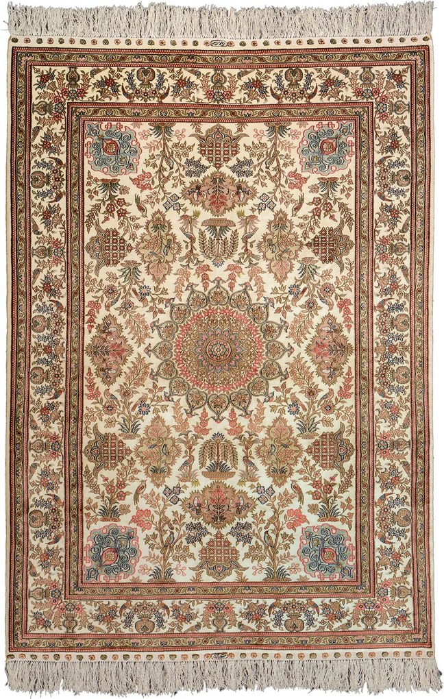 Hereke Tappeto orientale 180 x 120 Beige (Cina) Annodato A Mano