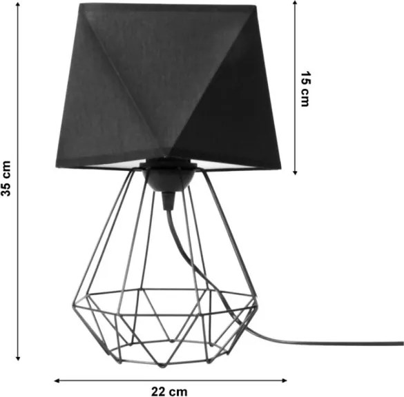 Lampada da tavolo DIAMENT 1xE27/60W/230V