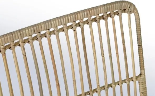 Sedia moderna in legno intrecciato con gambe in acciaio Bizzotto Lucila