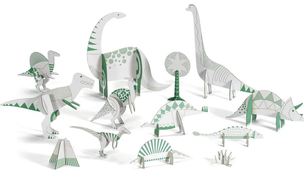 Colora, assembla e gioca - Dinosauri
