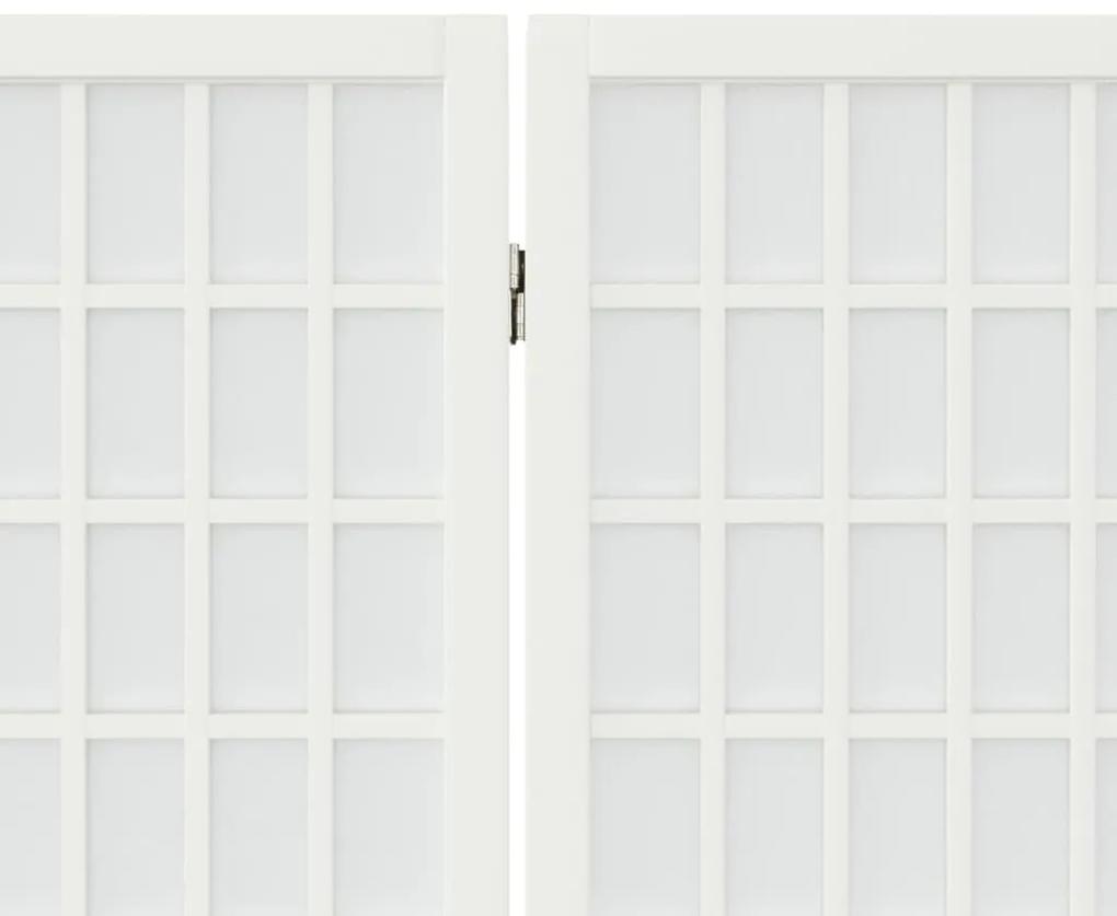 Divisorio Pieghevole 3 Pannelli Stile Giapponese 120x170 Bianco