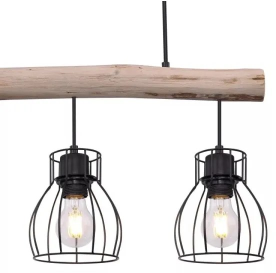 Globo 15326-3N - Lampadario a sospensione con filo MINA 3xE27/40W/230V