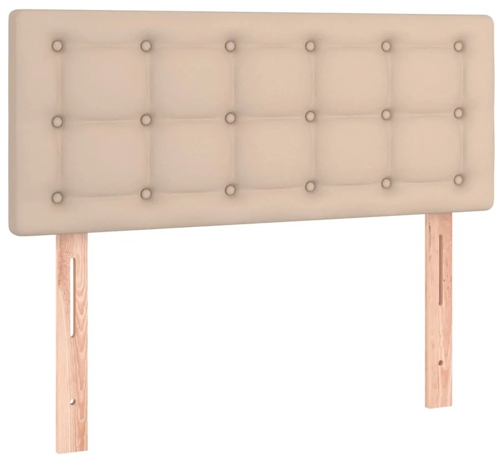 Testiera cappuccino 100x5x78/88 cm in similpelle