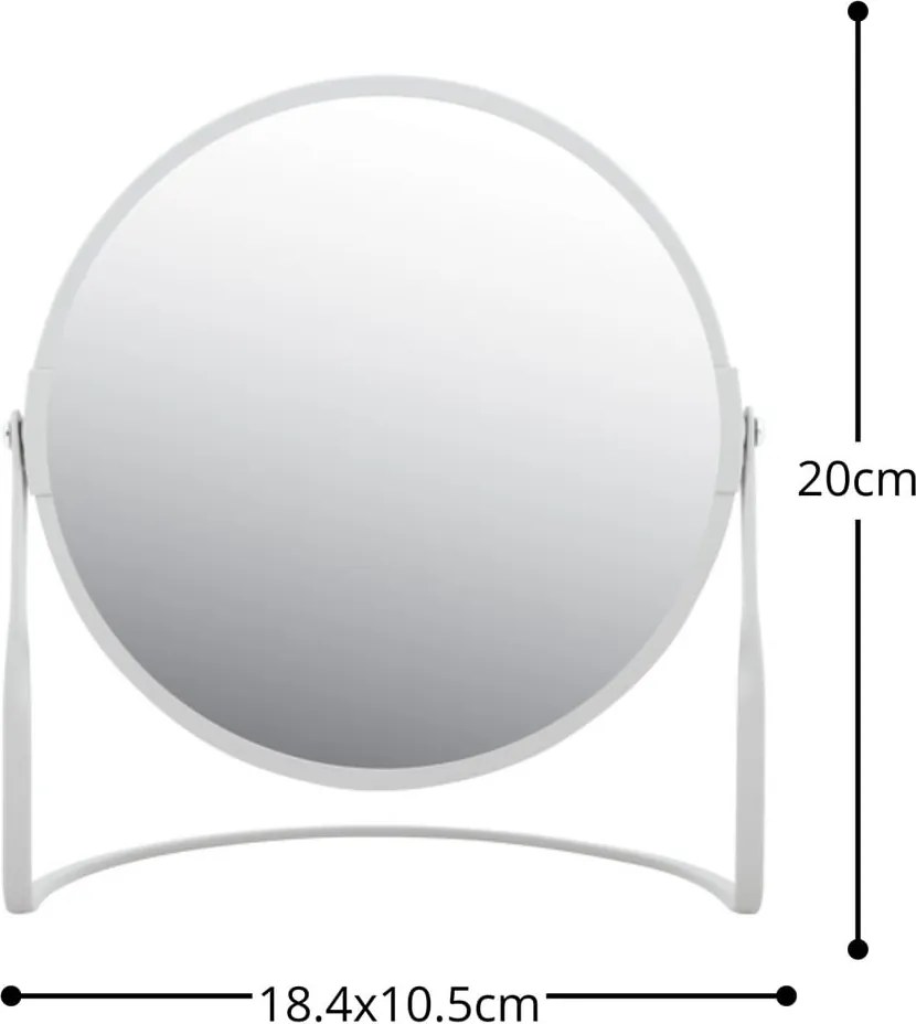 Specchio per make-up con ingrandimento (con ingrandimento 5x) ø 18 cm Akira – Spirella