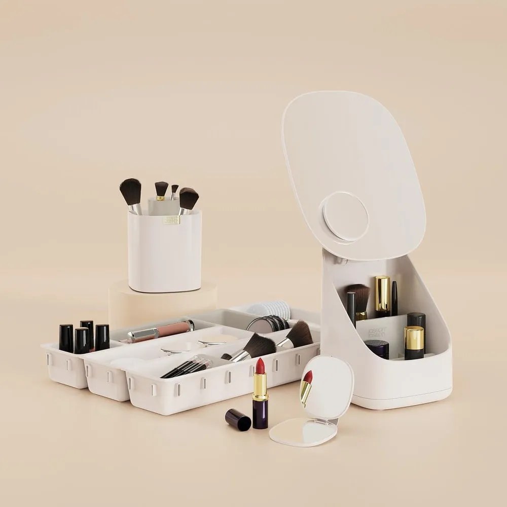 Organizzatori per bagno beige in set da 7 Viva - Joseph Joseph