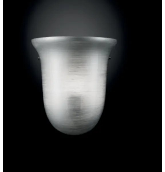 Lampada applique 1 luce 23 cm vetro soffiato 1xG9 220V CAMPANULA Silver