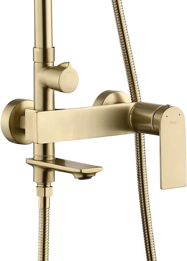 Set doccia REA STORM GOLD BRUSH