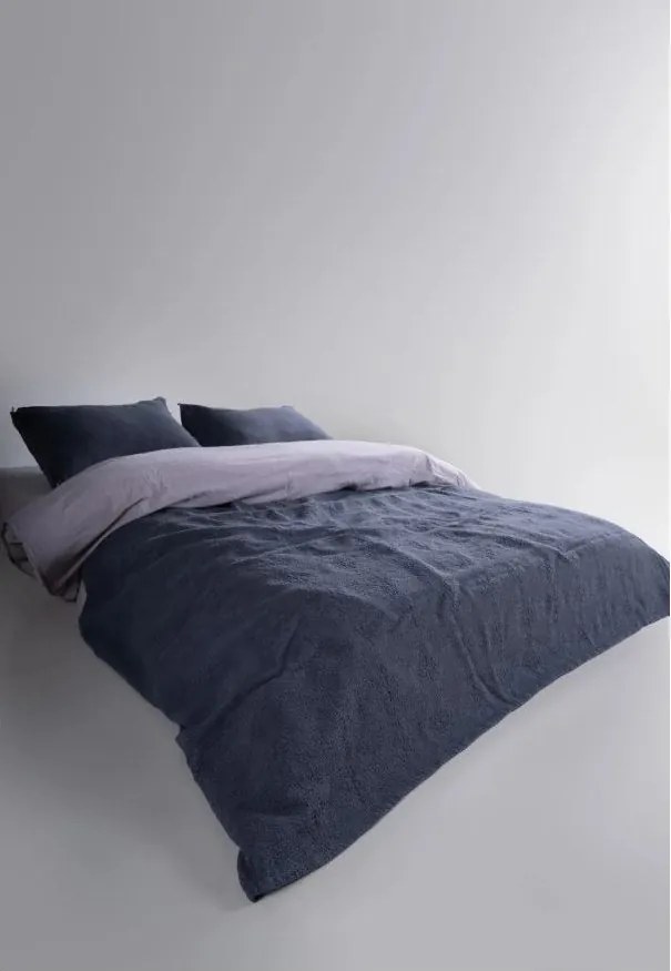 Set con copriletto e federa grigio scuro in jacquard 180x240 cm Jacquard – Mila Home Luxury