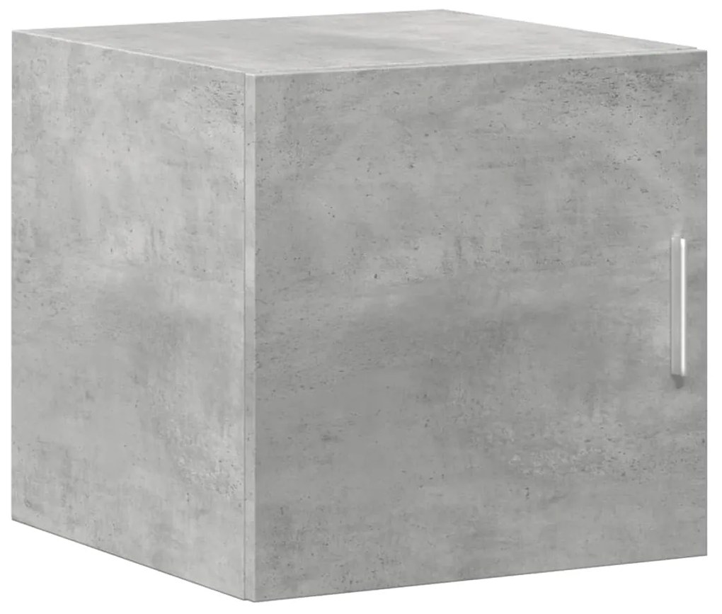 Mobile a parete grigio cemento 40x42,5x40 cm legno multistrato